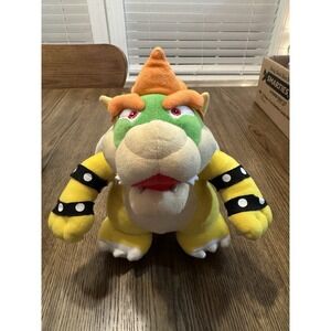 Super Mario Bowser King Koopa 10" Plush Super Stuffed Amazing Vintage Authentic